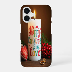 私の愛にハッピークリストマス iPhone 16ケース
