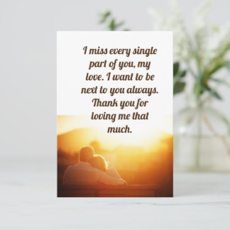 私の愛に感謝 サンキューカード