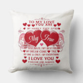 私の愛に私は永遠にあなたを愛し、常にソウルメイト クッション (正面)