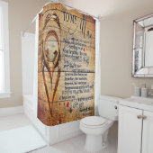 私の愛に |夫のプレゼント |かわいい引用文ギフト シャワーカーテン (インサイチュ)