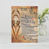 私の愛に |夫のプレゼント |かわいい引用文ギフト シーズンカード (スタンド正面)