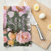 私の愛のためのバラ～キッチンタオル キッチンタオル (四つ折り)