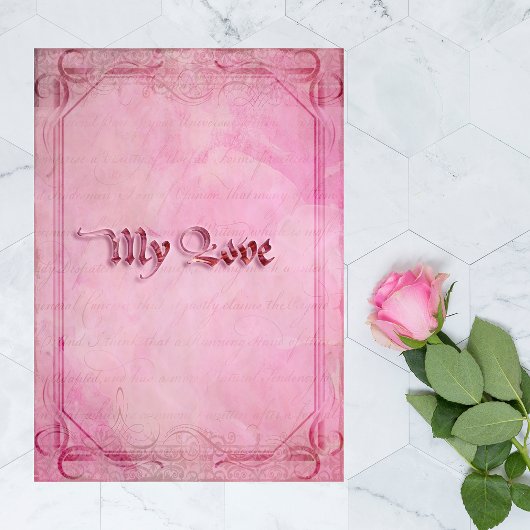 私の愛のグリーティングカード カード