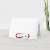 私の愛のサル - かわいいピンクのグリーティングカード カード (裏面)