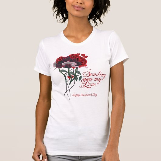 私の愛のハッピーバレンタインデー Tシャツ (正面)