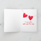 私の愛の毛皮あなたはゴールデンレトリバーの子犬バレンタイン シーズンカード (内部)