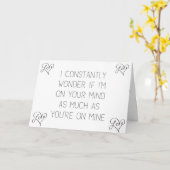 私の愛の秋を語る短い言葉 カード (黄色い花)