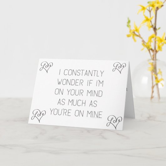 私の愛の秋を語る短い言葉 カード (黄色い花)