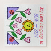 私の愛の言語は播種されている – Sew ジグソーパズル (横)