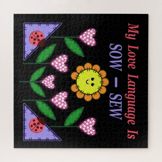 私の愛の言語は播種されている – Sew ジグソーパズル (横)