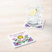 私の愛の言語は播種されている – Sew スクエアペーパーコースター (インサイチュ)