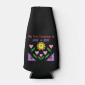 私の愛の言語は播種されている – Sew ボトルクーラー (正面)