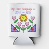 私の愛の言語は播種されている – Sew 缶クーラー (正面)