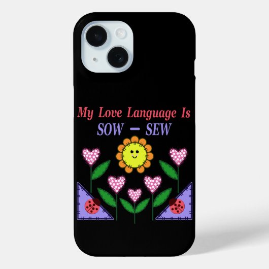 私の愛の言語は播種されている – Sew Case-Mate iPhoneケース (裏面)