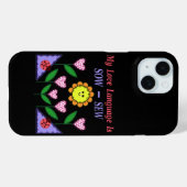 私の愛の言語は播種されている – Sew Case-Mate iPhoneケース (裏面 (横))