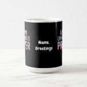 私の愛の言語は祈りの言葉イエズクリスチャンデザイン コーヒーマグカップ (中央)