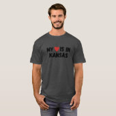 私の愛はカンザス州にあります オーバーサイズ Tシャツ (正面フル)