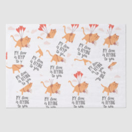 私の愛は君に飛んでいるある 薄葉紙