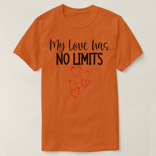 私の愛は無制限に愛の愛のために愛の引用文をOu Tシャツ (デザイン正面)