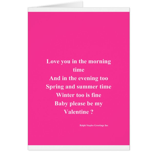 私の愛は私のバレンタイン (正面)