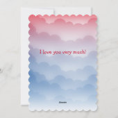 私の愛らしいバレンタイン子犬ラブ シーズンカード (裏面)