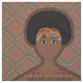 私の愛らしい人形 ダークスキン エスニック人形 ファブリック (見本)