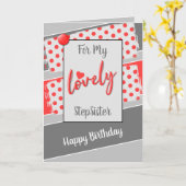 私の愛らしい義理の妹の誕生日の赤のために カード (黄色い花)