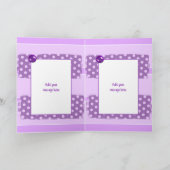 私の愛らしい義理の妹の誕生日パープルのために カード (内部)