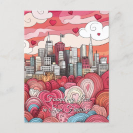 私の愛をサンフランシスコで見つけたバレンタインデー ポストカード