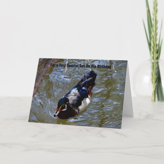 私の愛を持つ特別な息子のために カード (正面)