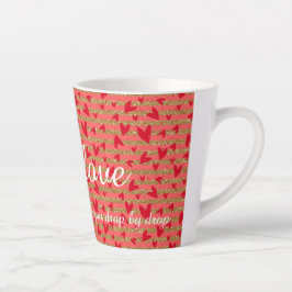 私の愛を望む…バージョン2 カフェラテマグ