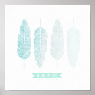 私の愛を自由に。子供部屋装飾 ポスター