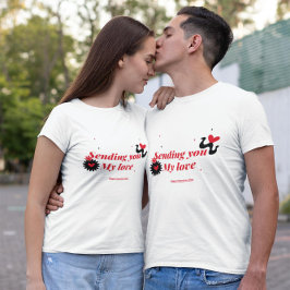 私の愛を送る_ハッピーバレンタインデー Tシャツ