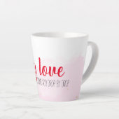 私の愛を飲む カフェラテマグ (右アングル)