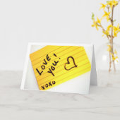 私の愛を「あなたの誕生日」に証明したい カード (黄色い花)