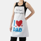 私の愛パパタイポグラフィ文字 エプロン (インサイチュ)