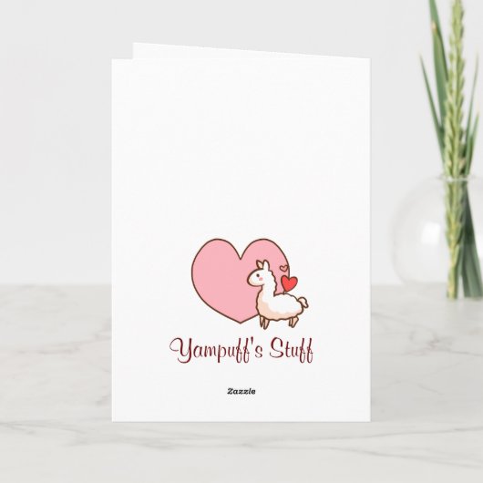 私の愛ラマカードがあって下さい シーズンカード (裏面)