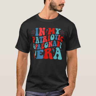 私の愛国的で妊娠的な時代の7月4日に Tシャツ