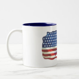 私の愛国者のお母さんのマグ ツートーンマグカップ