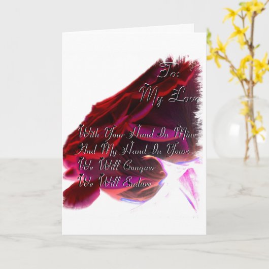 私の愛挨拶状に カード (黄色い花)