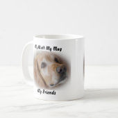 私の愛犬 私のマグカップ 私の友達 コーヒーマグカップ (正面左)