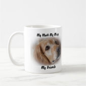 私の愛犬 私のマグカップ 私の友達 コーヒーマグカップ (左)
