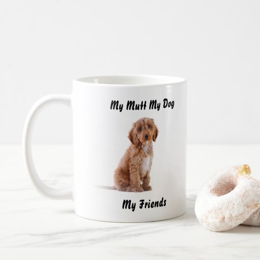 私の愛犬 私のマグカップ 私の友達 コーヒーマグカップ (ドーナツ)