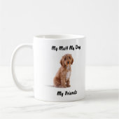 私の愛犬 私のマグカップ 私の友達 コーヒーマグカップ (左)