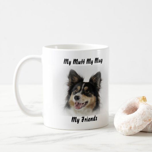 私の愛犬 私のマグカップ 私の友達 コーヒーマグカップ (ドーナツ)
