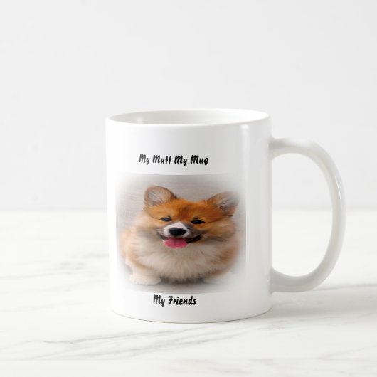 私の愛犬 私のマグカップ 私の友達 コーヒーマグカップ (右)