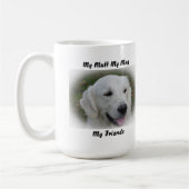 私の愛犬 私のマグカップ 私の友達 コーヒーマグカップ (左)