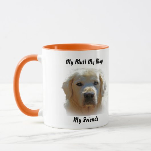 私の愛犬 私のマグカップ 私の友達 マグカップ (左)