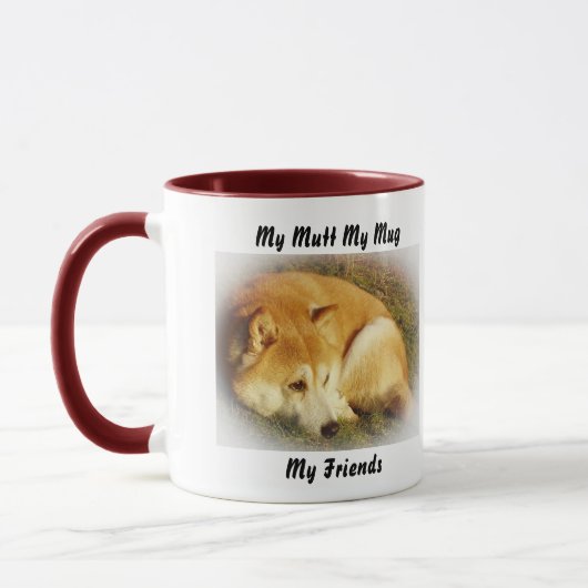 私の愛犬 私のマグカップ 私の友達 マグカップ (左)