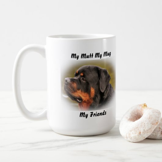 私の愛犬 私のマグ 私の友達 コーヒーマグカップ (ドーナツ)